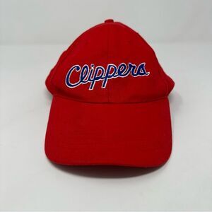 Los Angeles Clippers Adjustable Hat Red NBA Basketball Cap Hat LA Clips